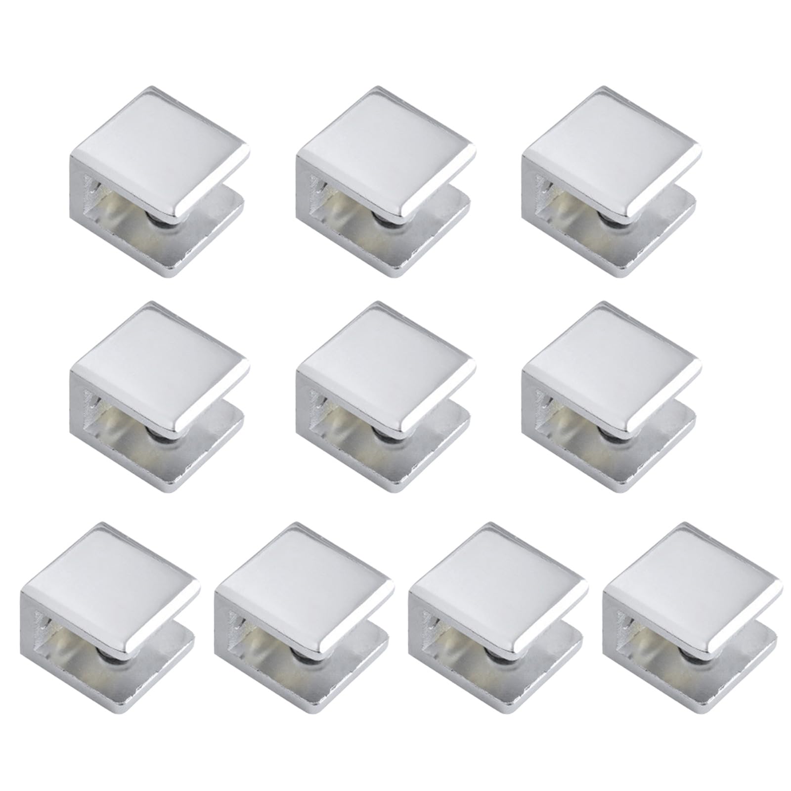 10 PCS Glass Fasteners Metal Support Display Showcase Tool Multifunctional Use in Home or Trade Show Rustproof Clips
