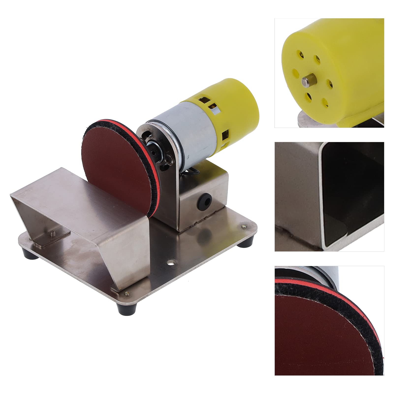 Ponceuse à Disque Électrique Combinée 3 Pouces Large Tension pour Bois Plastique Verre