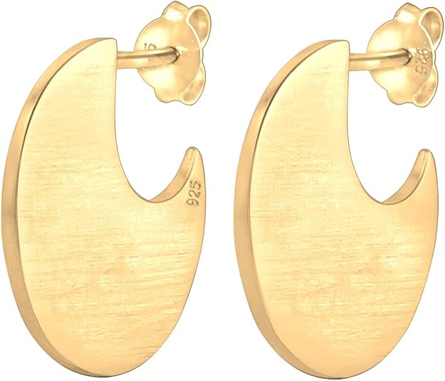 Orecchini A Cerchio Elli Per Donna, Design Intrecciato Organico, Colore Oro, Gioielli Di Moda - 6