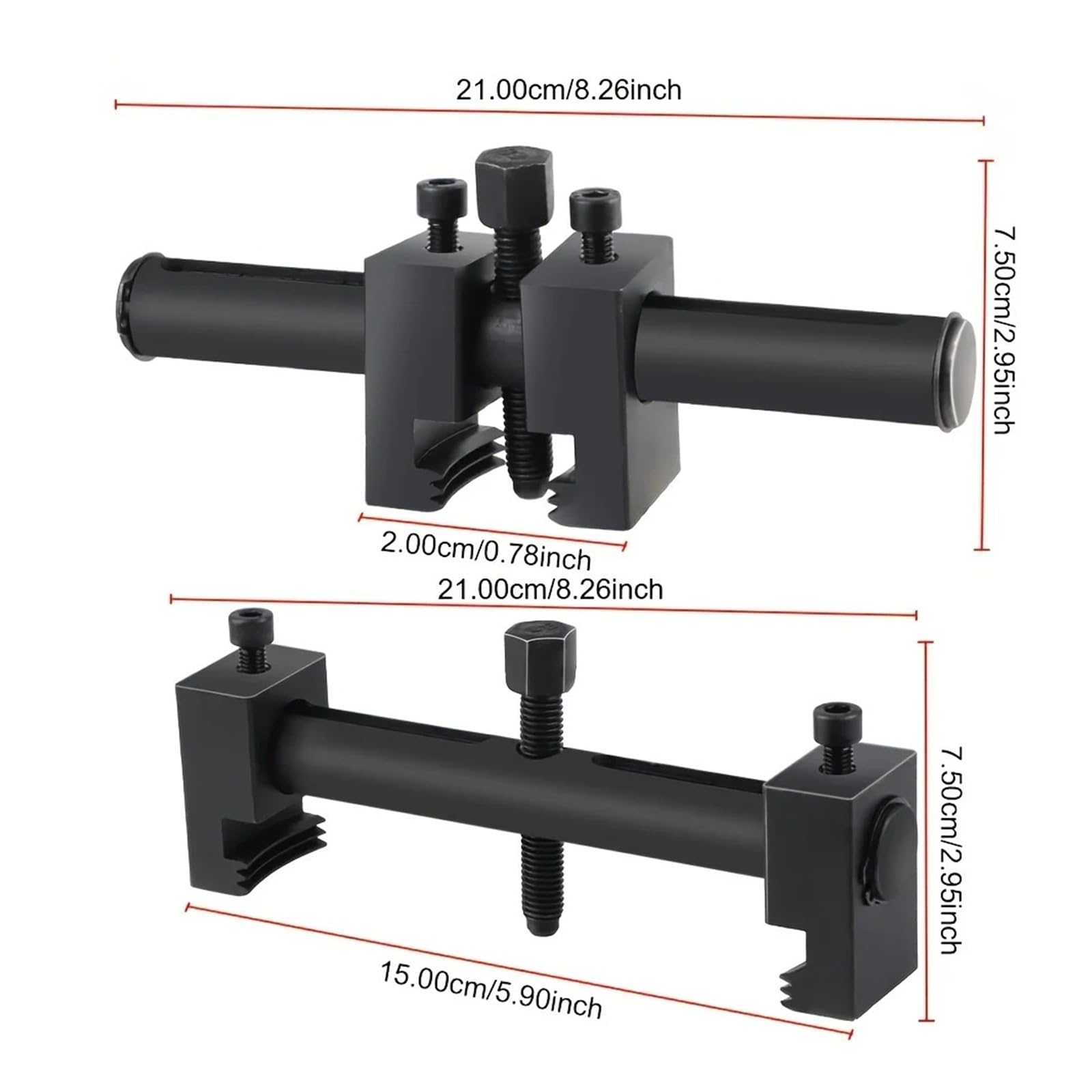 Extractores de poleas acanaladas universales for poleas de transmisión acanaladas, Herramienta for cigüeñal, Extractor de cigüeñal Ajustable de 40 mm a 165 mm, Herramienta for Motor