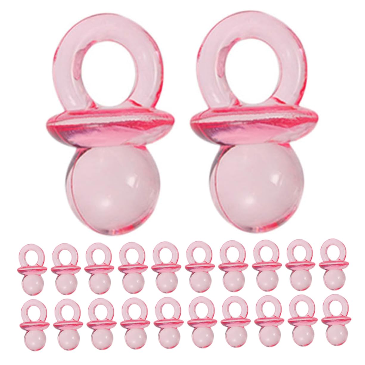 Toyvian DIY Shower Decorations 200pcs Mini Pacifiers for Shower Games Gender Reveal Party Supplies