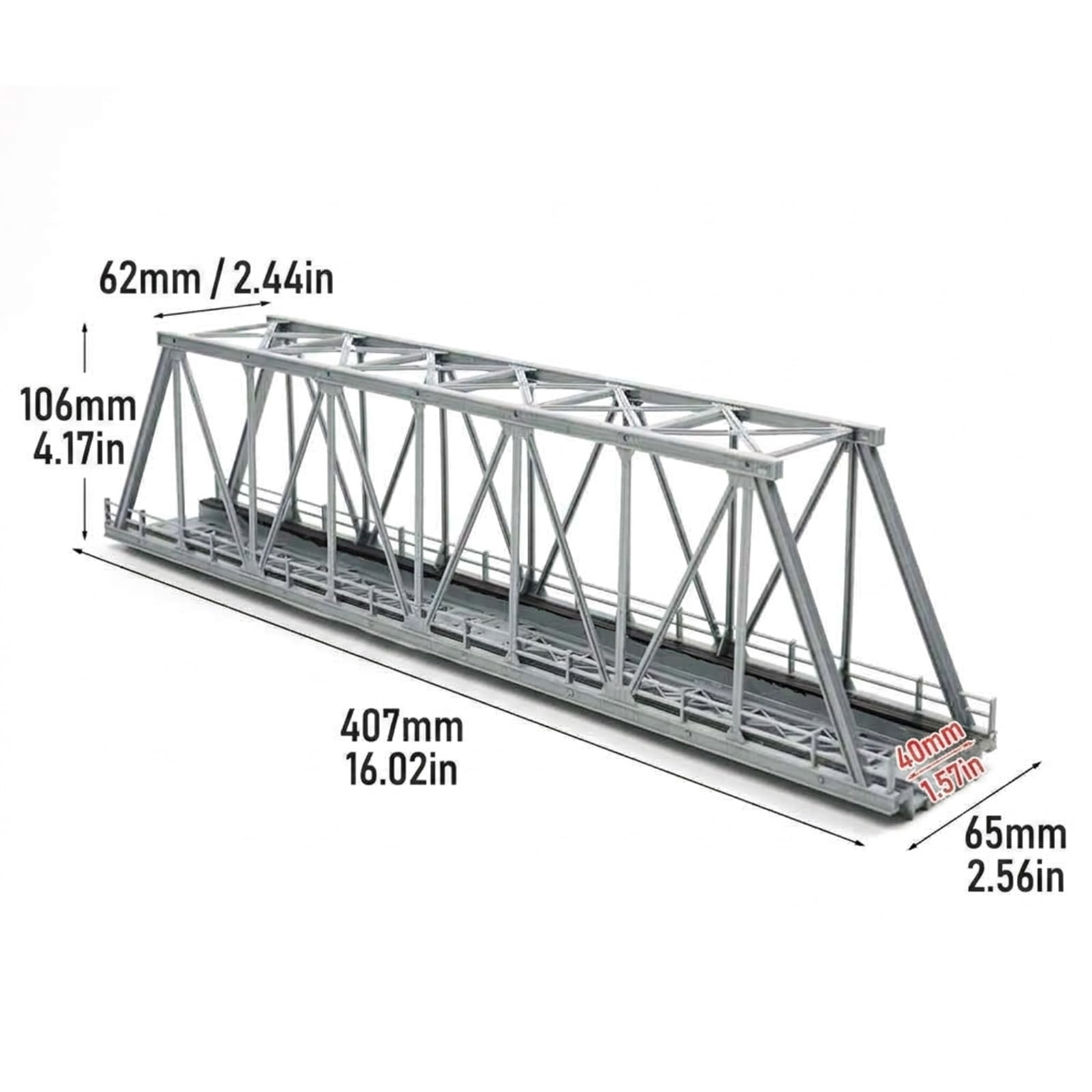 Scala HO Model Railway Bridge Model Kit per la scena creativa