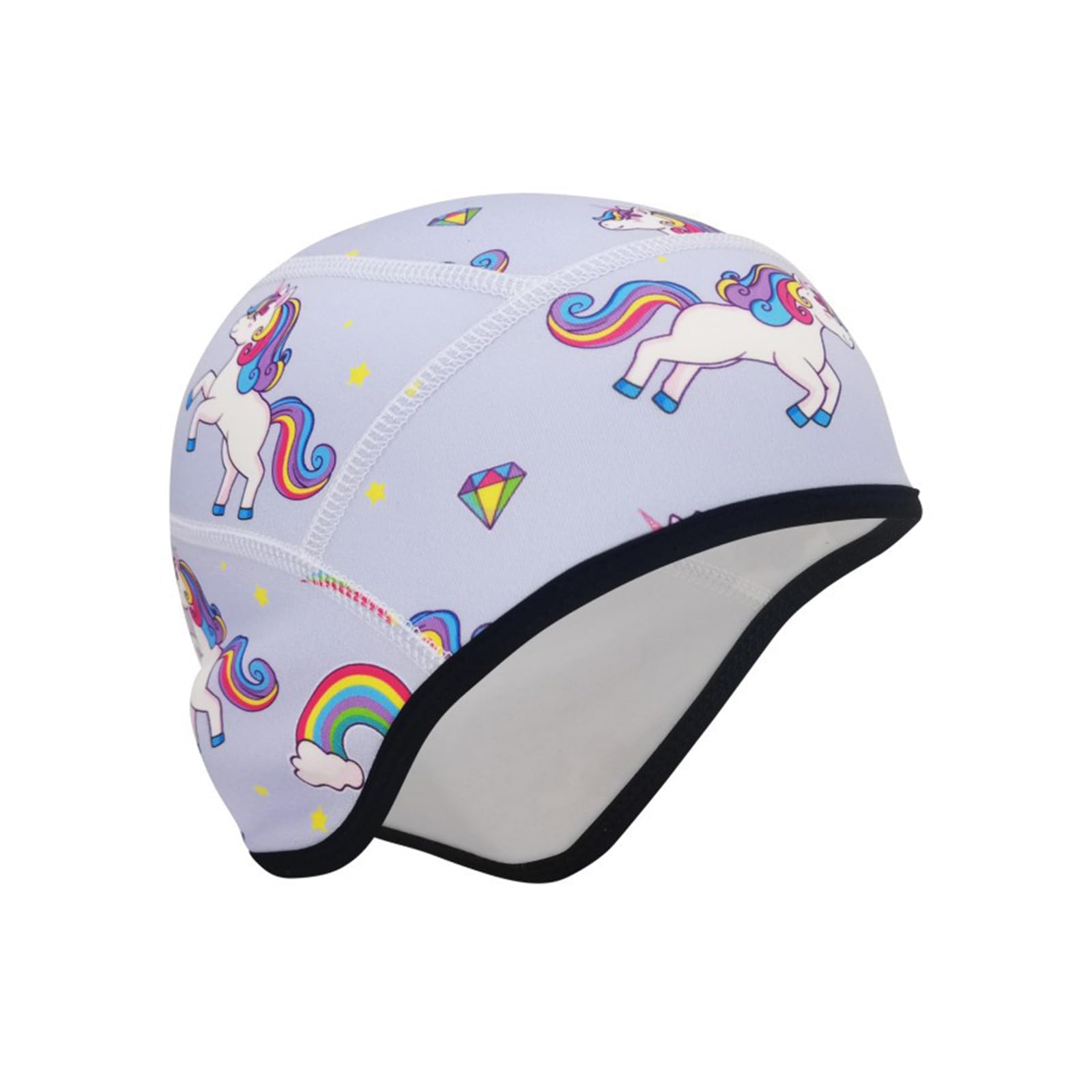 Amexo Czapka rowerowa dla dzieci, czapka pod kask zimowy, czapka zimowa na kask rowerowy, uniseks dziecięca czapka do biegania