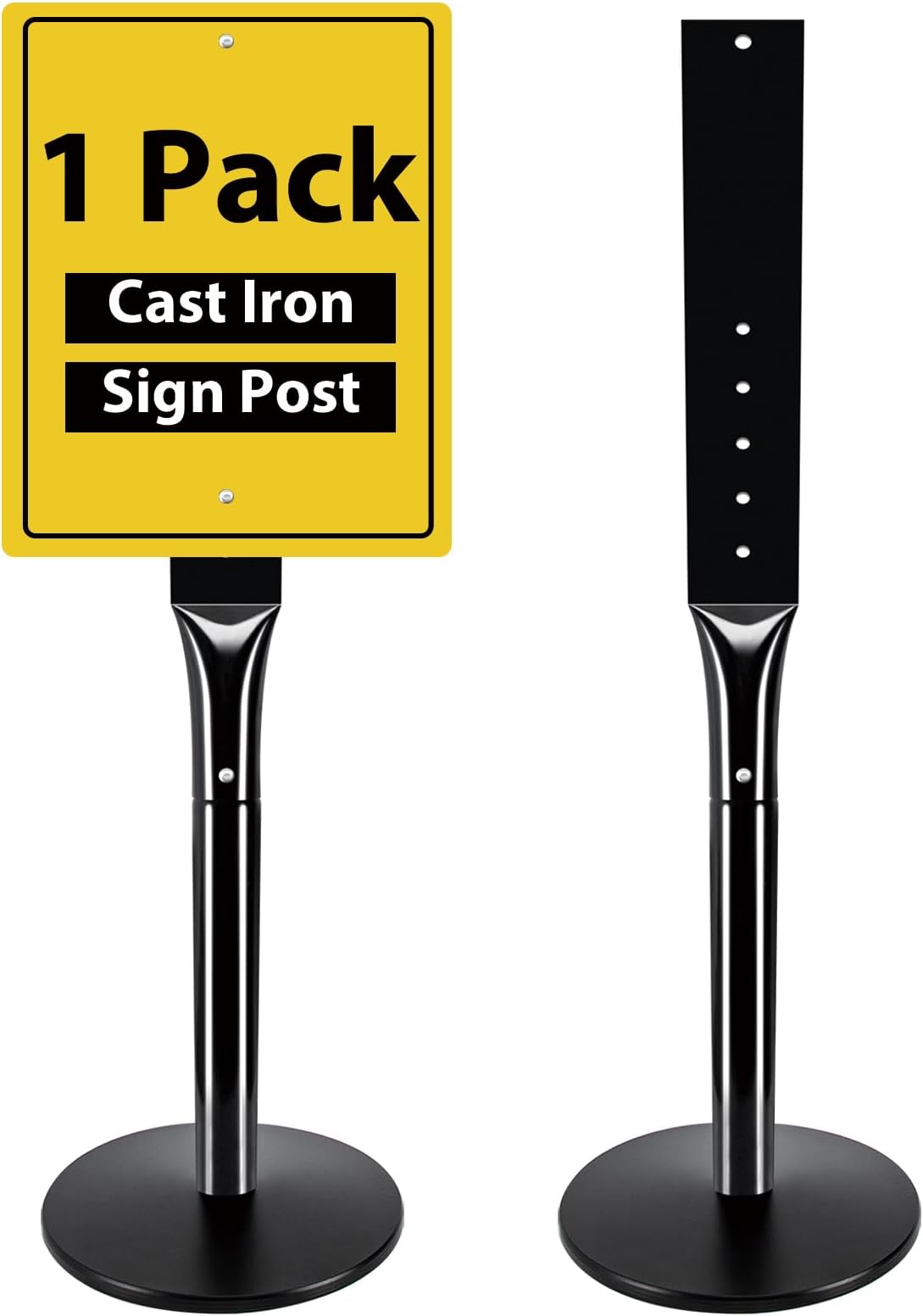 Amazon.com : OUTNEE Parking Sign Post with Base - 15 Lbs Heavy Duty ...