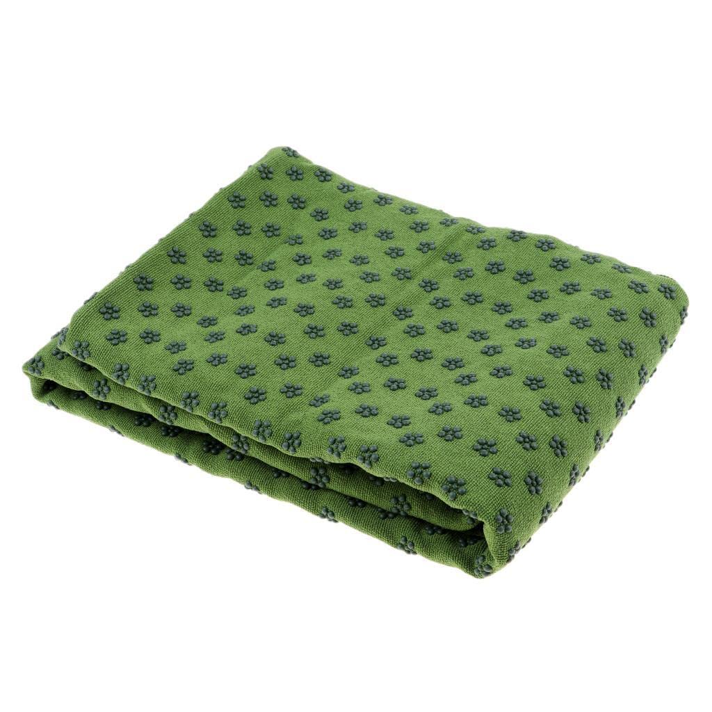 CALANDIS Non-Slip Microfiber Yoga Mat Cover Towel Blanket Sport Exercise Green | Mats & Non-Slip Towels | Yoga & Pilates-image-30
