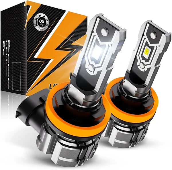Auxbeam H11 H8 H9 Fog Lights, 10000LM 400% Brighter H8 H9 H11 Fog Light, White Strong Penetrating Light, Super Bright Plug and Play