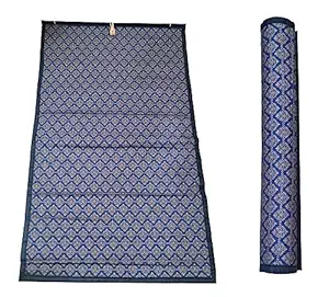 Foreign Holics Premium Design Bamboo Curtains Chick Closer Double Cloth Pull Down, Roll Up Blinds for Windows, Balcony, Office FEET (2 Width X 4 Height FT)