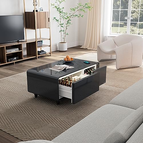 Eureka Ergonomic Smart Coffee Table, Smart Refrigerator Table With Cold Storage & Temperature Control Drawer thumb #1