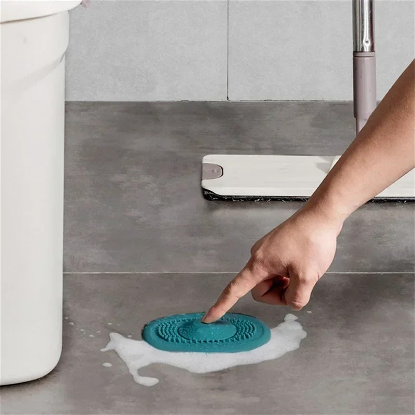 Silikon-Küchenspülenstöpsel, Duschfilter, Abflussabdeckung, Sieb, Abflusssieb, Bodenhaarfänger, Badezimmerzubehör FüR KüChe Dusche Badezimmer(Orange,3PCS)