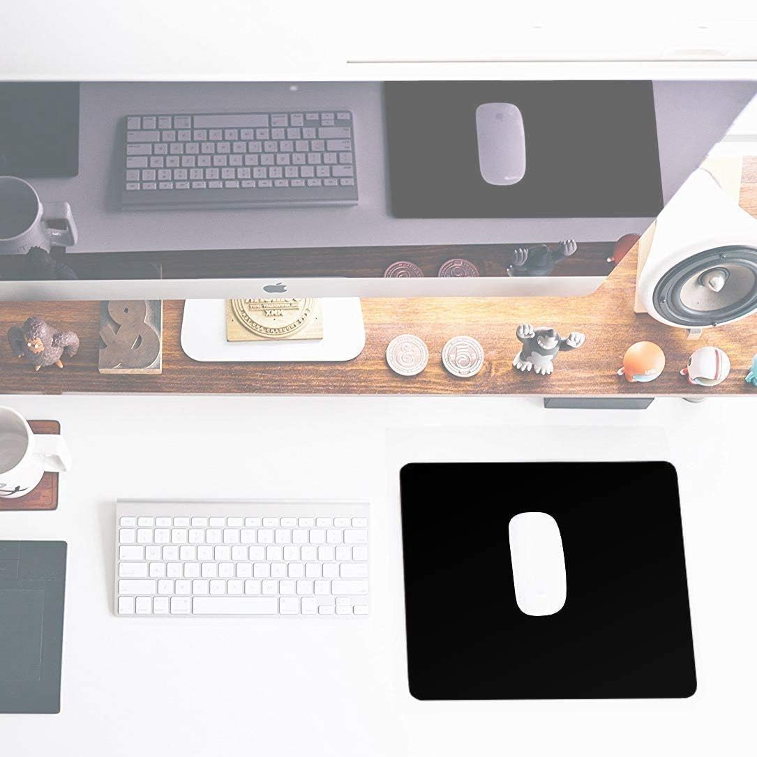 Sidorenko Mouse Pad - Mouse Pad 280 x 200 mm - Edgeless Edges - Special Surface Improves Speed and Accuracy - Non-Slip - Blac - 2