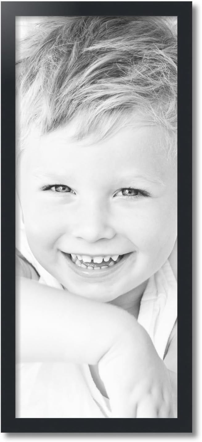 ArtToFrames 14x34 inch Black Picture Frame, 2WOMFRBW72079-14x34