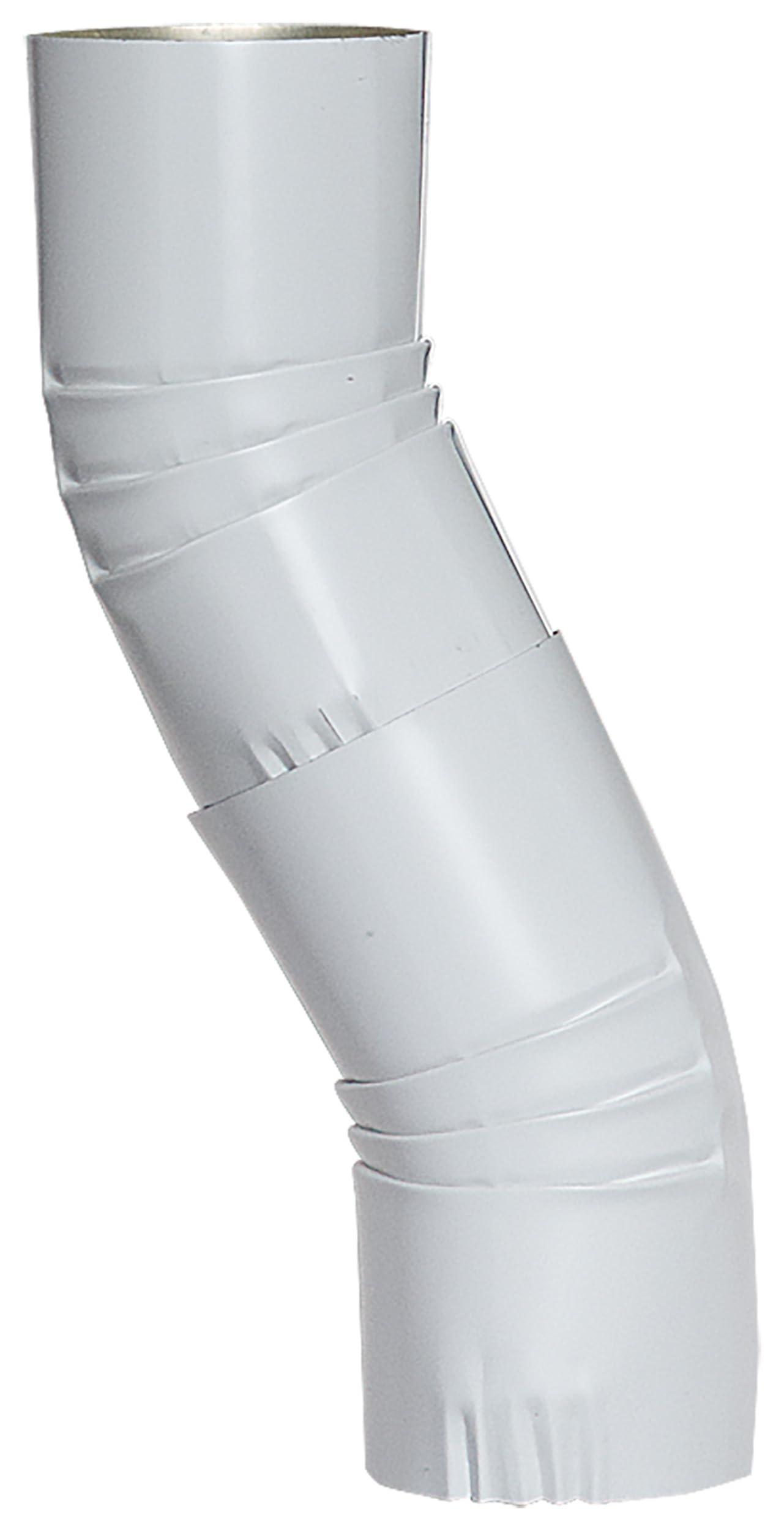 Round Offset Downspout Gutter Elbow - Smooth Wall (4" Round)