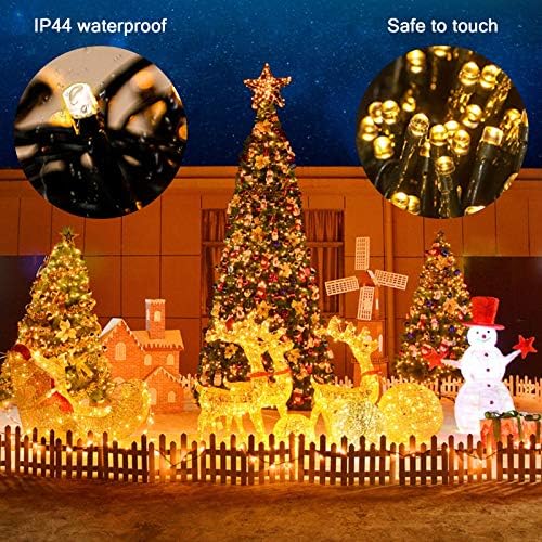 Fairy String Lights, Outdoor Garden Light Mains Powered, Christmas Tree String Light, 30m 300 LED 8 Modes Waterproof Decorative Xmas Light for Bedroom, Parasol, Gazebo, Wedding, Party (Warm White)