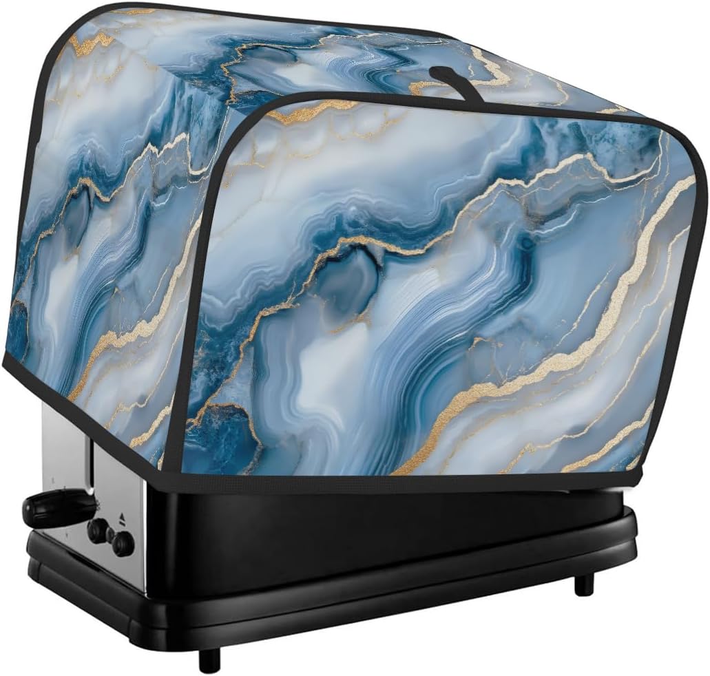 Blue Marble Beautiful 4 Slice Toaster Cover Dust And Fingerprint Bread Maker Cover Bakeware Protector Washable Appliance Covers Kitchen Accessories For Home Kitchen Women Gift A:A-2 4 Slice