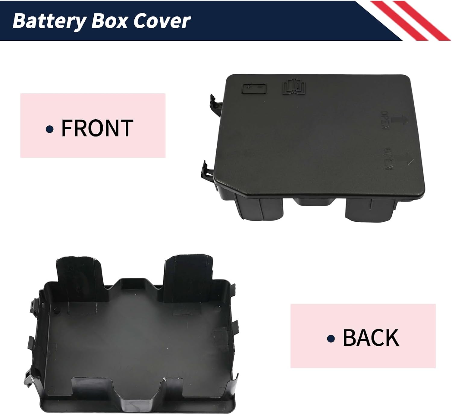Battery Box Cover Compatible with Mazda MX-5 Miata 2006-2015 Replaces LFG1-18-593B LFG118593B Battery Housing Lid Cap
