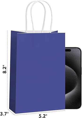 Miniatura 2 de REMTAP Bolsas de regalo, bolsas de papel, bolsas de compras reutilizables, bolsa de mano de papel kraft marrón, bolsas de venta al por menor, bolsas