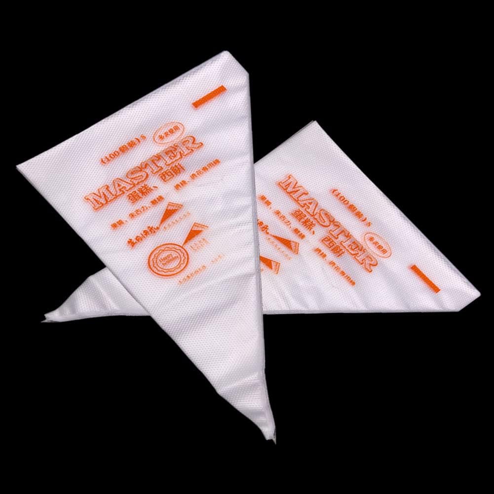 Pack of 100 Cream Pastry Bag Cake Icing Piping Decorating Tool