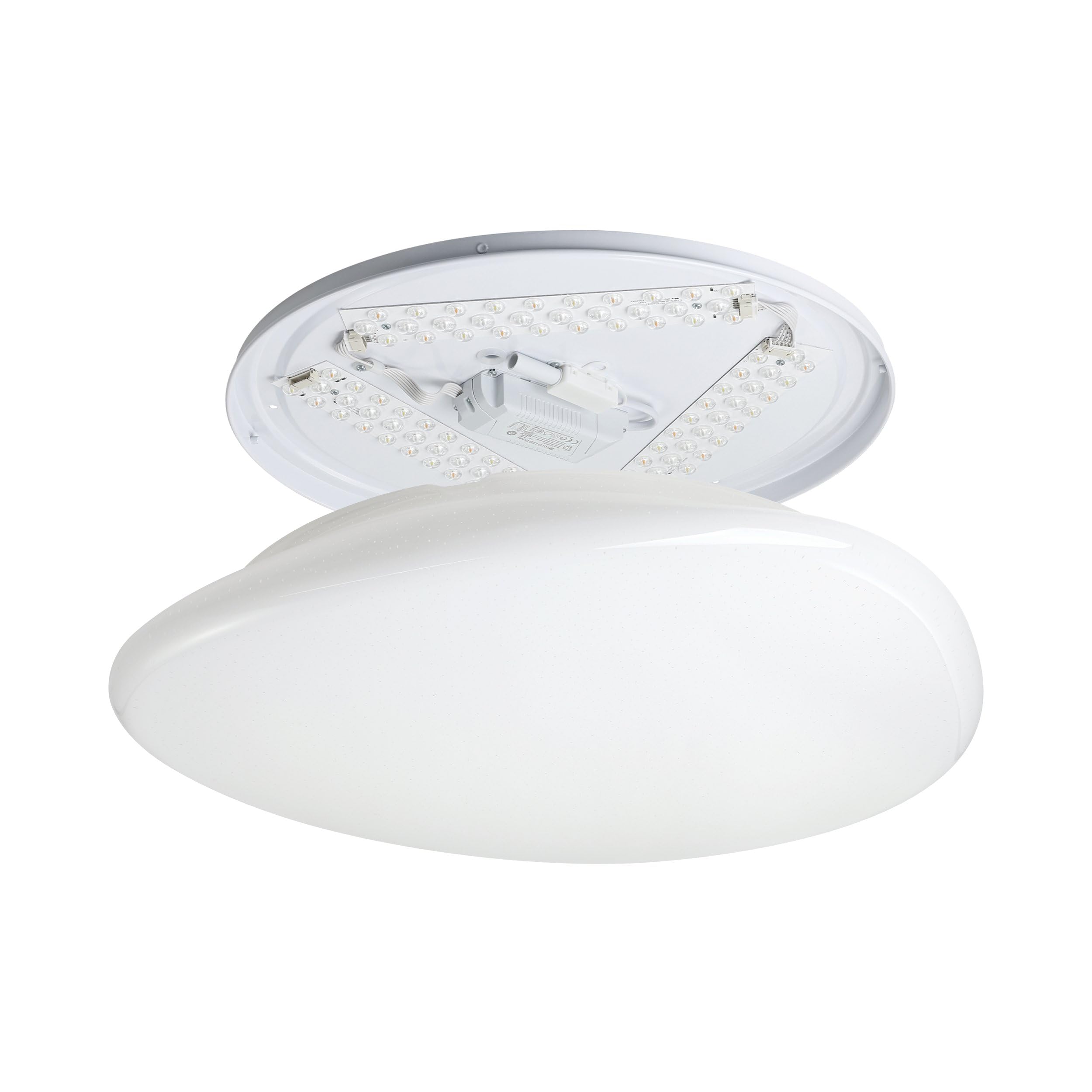 Eglo connect.z Smart Home Led plafoniera Sileras-Z, plafoniera cielo | stellato, ZigBee, app e controllo vocale, colore della luce regolabile, dimmerabile, Ø 43 cm