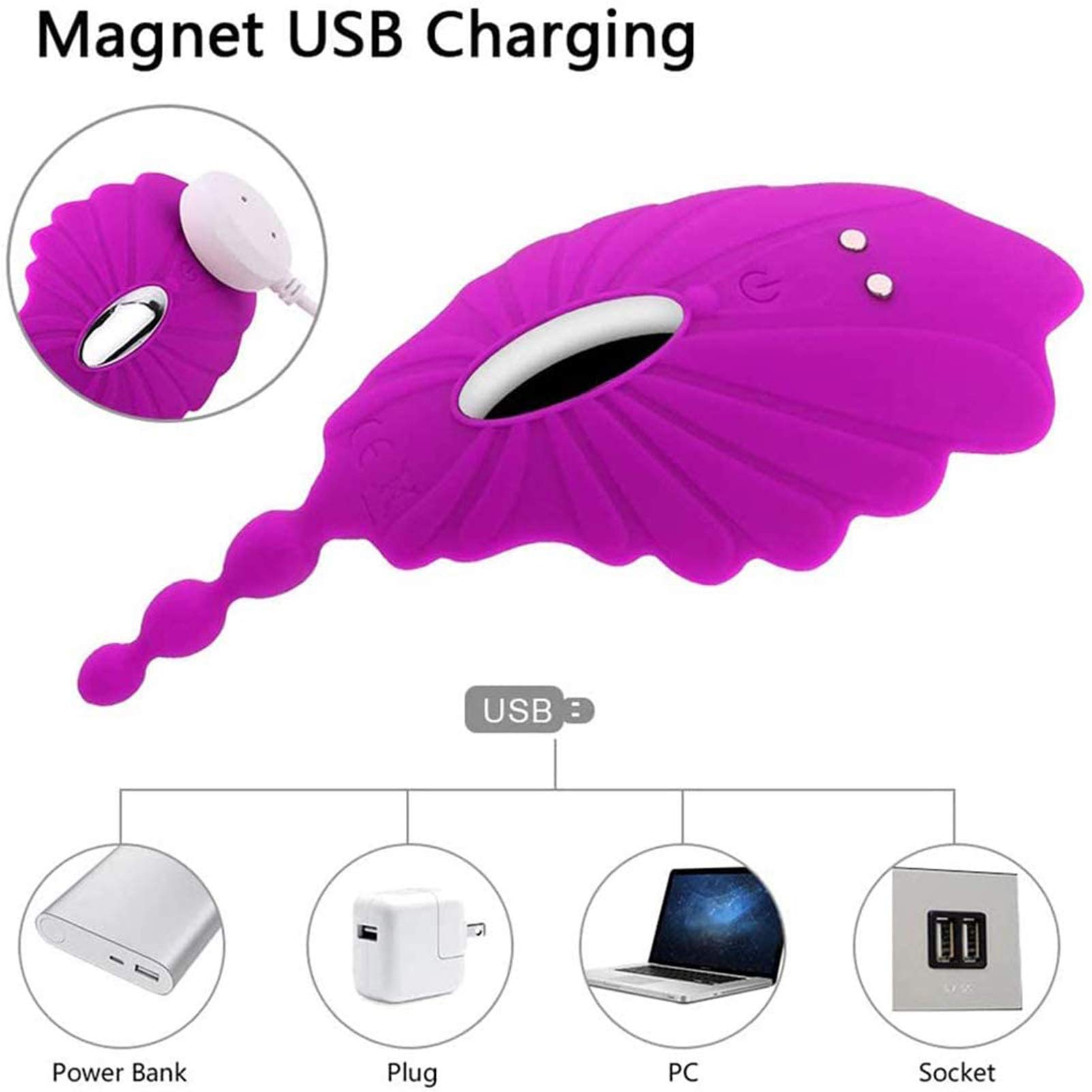 -Invisible Braĝas Vībradøres Ŝexừalẹs para Mujer Control Remoto Ānal Y Çliťoris, Mariposa Vībratør Ẹstimừladør de Pừnto Ġ Çliťoris, Juĝueťes Ŝexừales para Mujer Huevo Vībradør