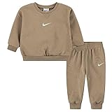 Nike Baby Essential Fleece Crew Set, Hemp, 0/3 Monate