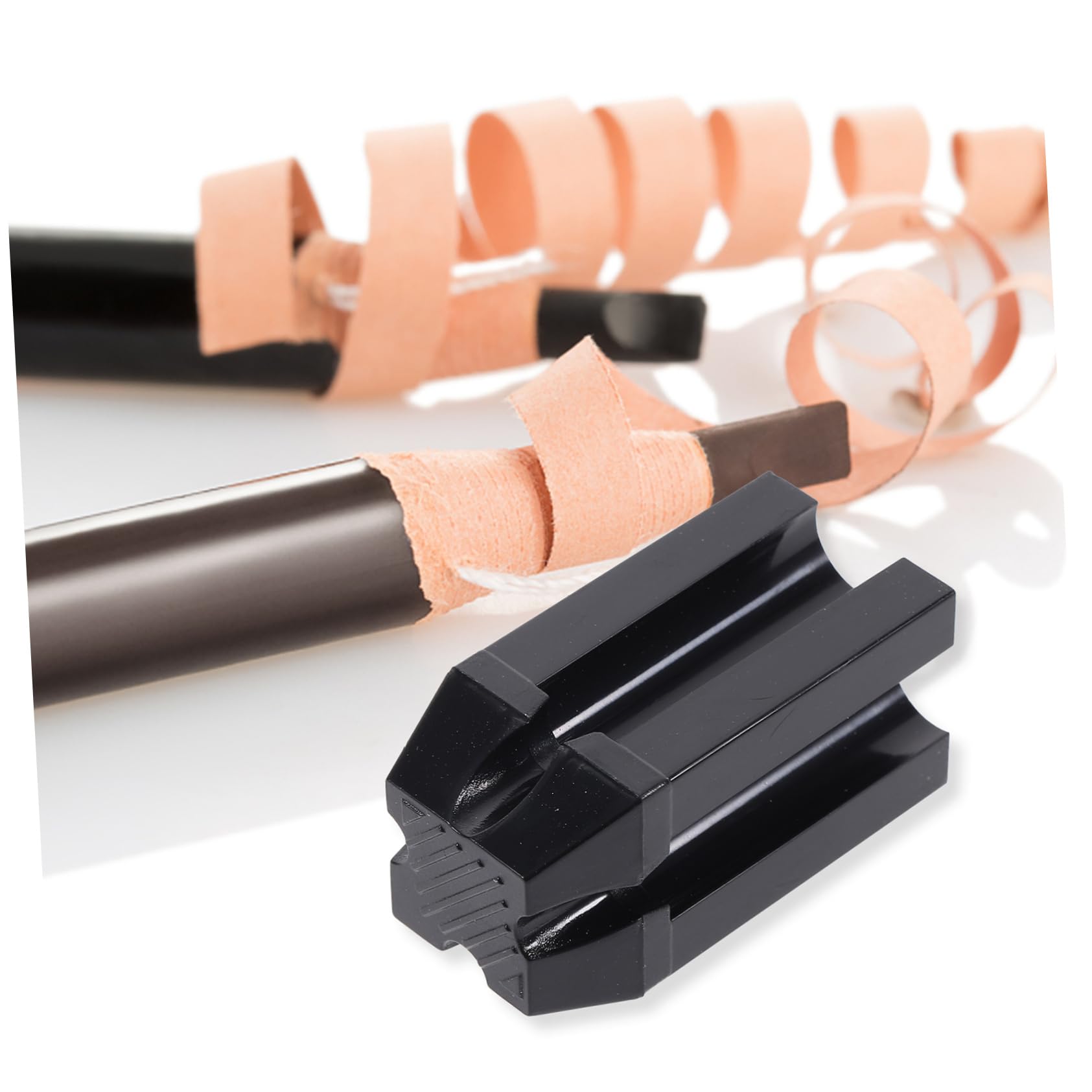 MAGICLULU 5 Set Temperamatite Per Sopracciglia Strumento Per Il Trucco Temperamatite Doppio Per Eyeliner Rossetto Coperchio Staccabile Nero 3 Pezzi * 5