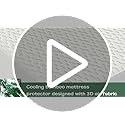GRT Waterproof Rayon Bamboo Mattress Protector Cal King Size - 3D Air Fiber Mattress Protector Cover, Cooling Mattress Pad Breathable Ultra Soft Noiseless 8''-21'' Deep Pocket Machine Washable