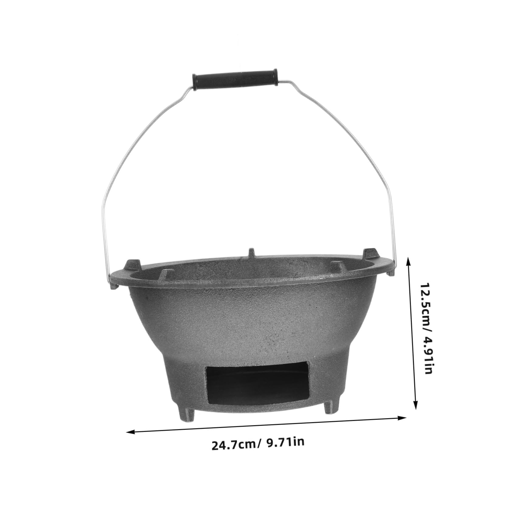 Happyyami Grill Stove Portatile Ghisa Per Bbq All Mini Barbecue Per Grigliate Per Resistente e Versatile Per