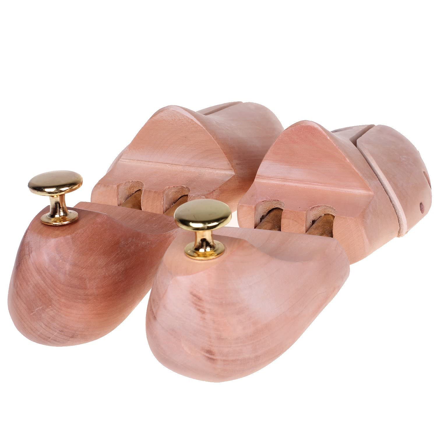 Hormas de Zapato, Madera Natural, Regulable, hormas, Tensor para el Calzado, ensanchador para el Calzado. Tamaño 35 - Tamaño 50, 1 Par - 10 Par Combinaciones, KXB6000
