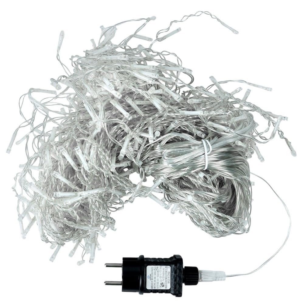 Vilde Rideau Lumineux LED 500 LED avec télécommande | Guirlande lumineuse décorative pour fenêtre, blanc chaud/blanc froid