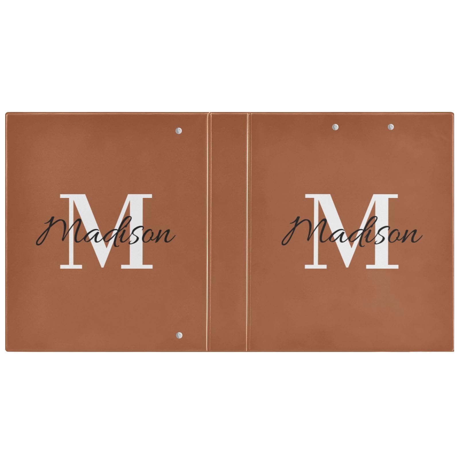 Classeur personnalisé de 3,8 cm à 3 anneaux avec nom, classeur décoratif personnalisé à trois anneaux pouvant contenir 200 feuilles pour fournitures scolaires et de bureau, cadeau personnalisé