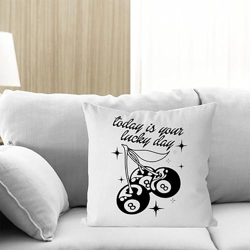 Miniatura 4 de Fundas de almohada Cherry de 8 bolas de 18 x 18 pulgadas, fundas de almohada modernas de cereza para sofá, cama, dormitorio, niños, almohadas