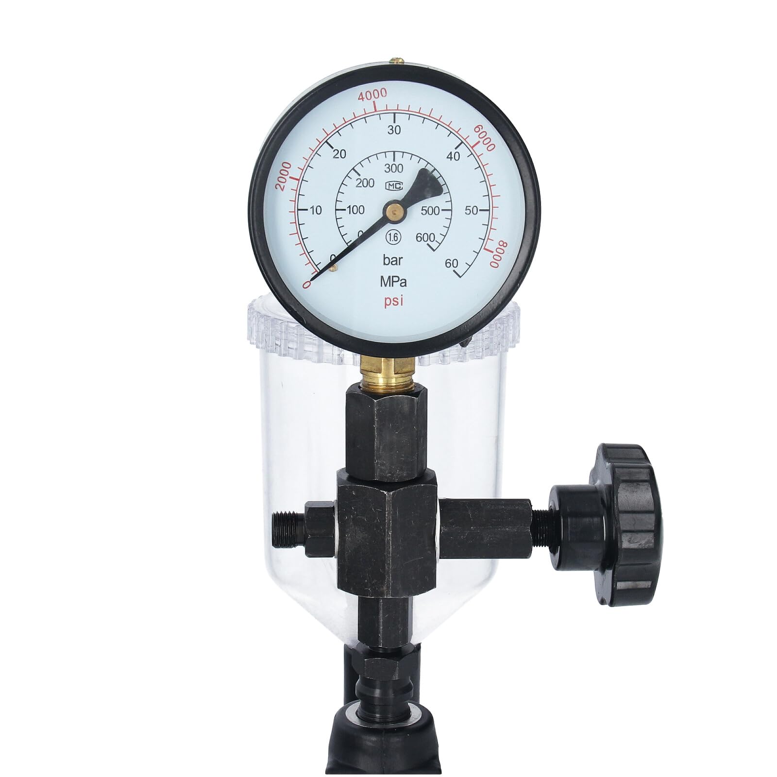 GEPCO Advanced Technology Tester pompy wtryskiwaczowej, tester dysz wtryskowych, Common-Rail typ CR i CRI, urządzenie pomiarowe, wtryskiwacz, manometr, 0-600 bar