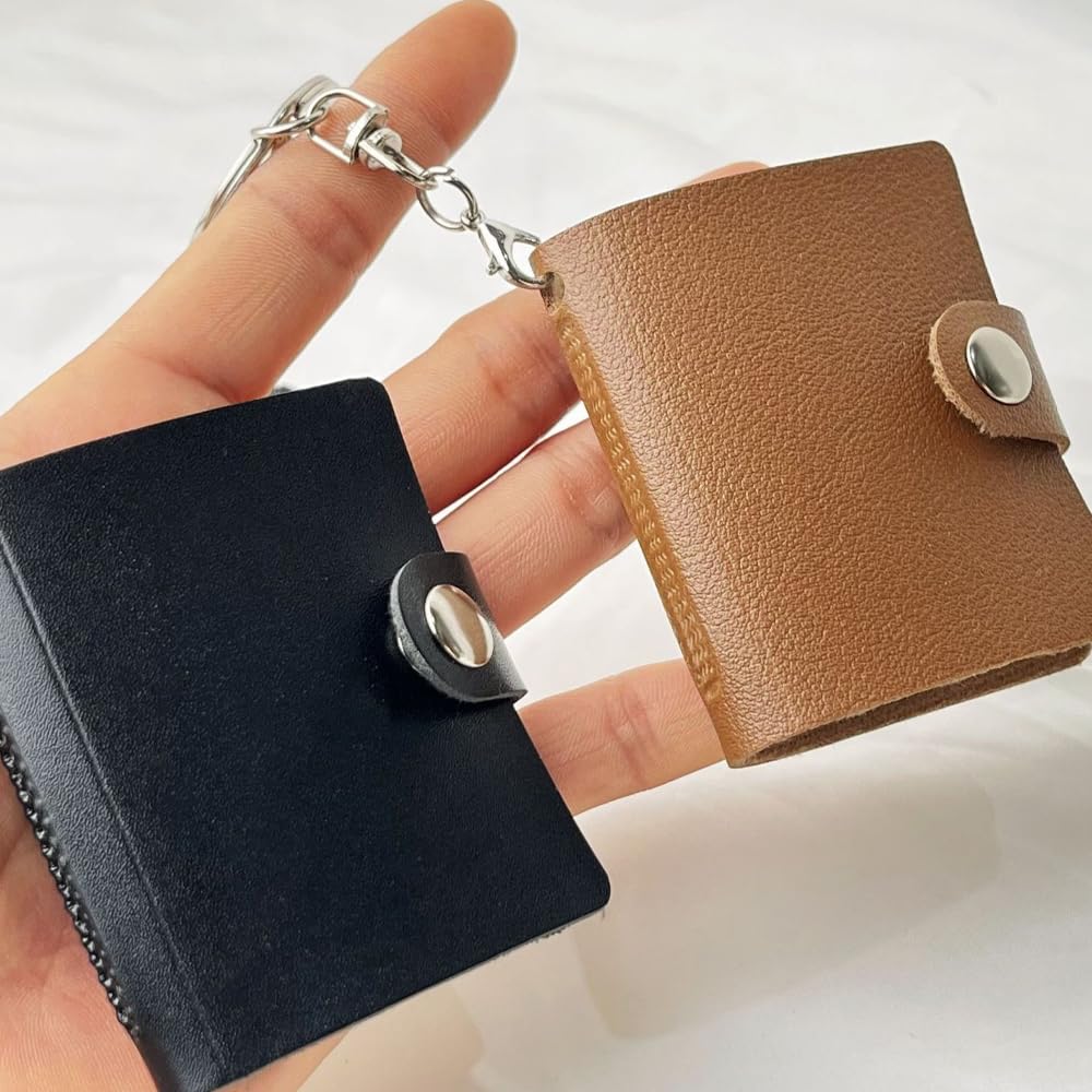 4 Mini Portachiavi Con Album Foto - Portachiavi Personalizzabili Con Foto, Piccoli E Tascabili - Foto 5