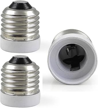 TWDRTDD FINELED 3-Pack E26 to E17 Socket Adapter,Medium Screw E26 to Intermediate Base E17 Light Bulb Socket Adapter Converter Reducer
