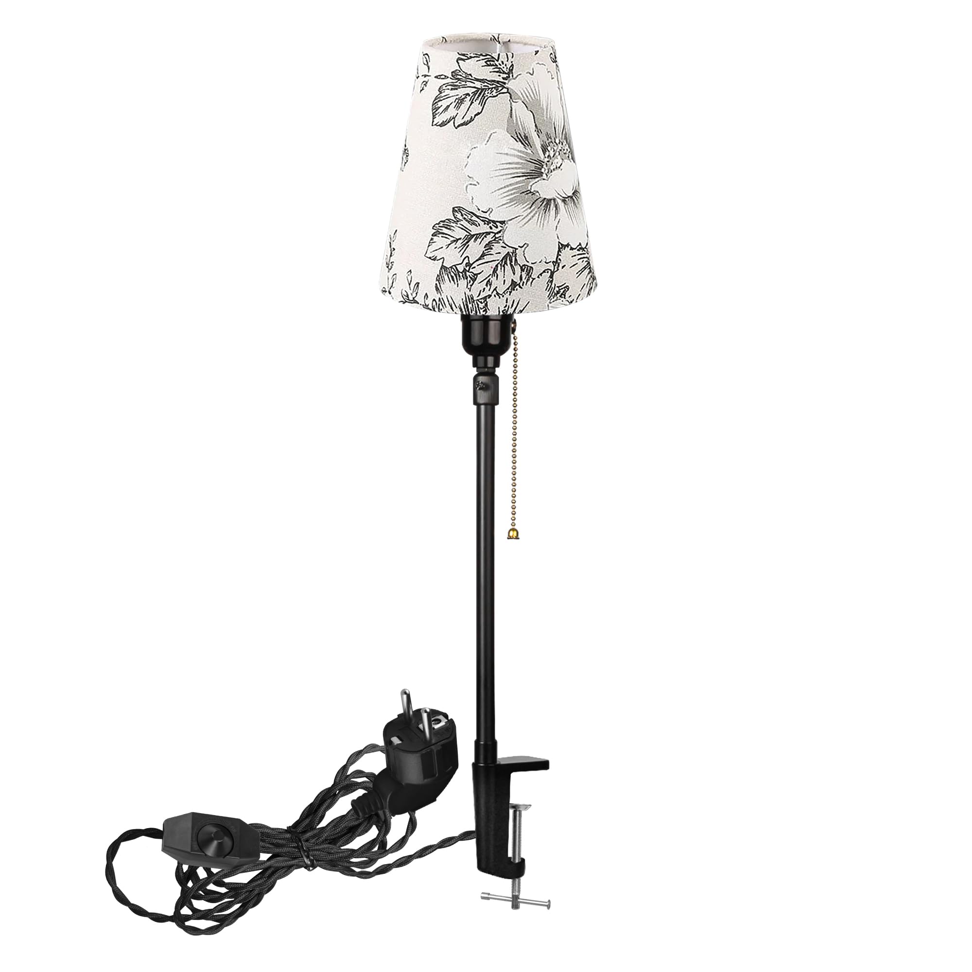 Modern Klemmleuchte,1 Packung Leselampe mit 2,5 m Kabel, Dimmbar Nachttischlampe,Augenpflege Schreibtischlampe für Heimgebrauch Büro, E27 Lampenhalterung - DZ0375G