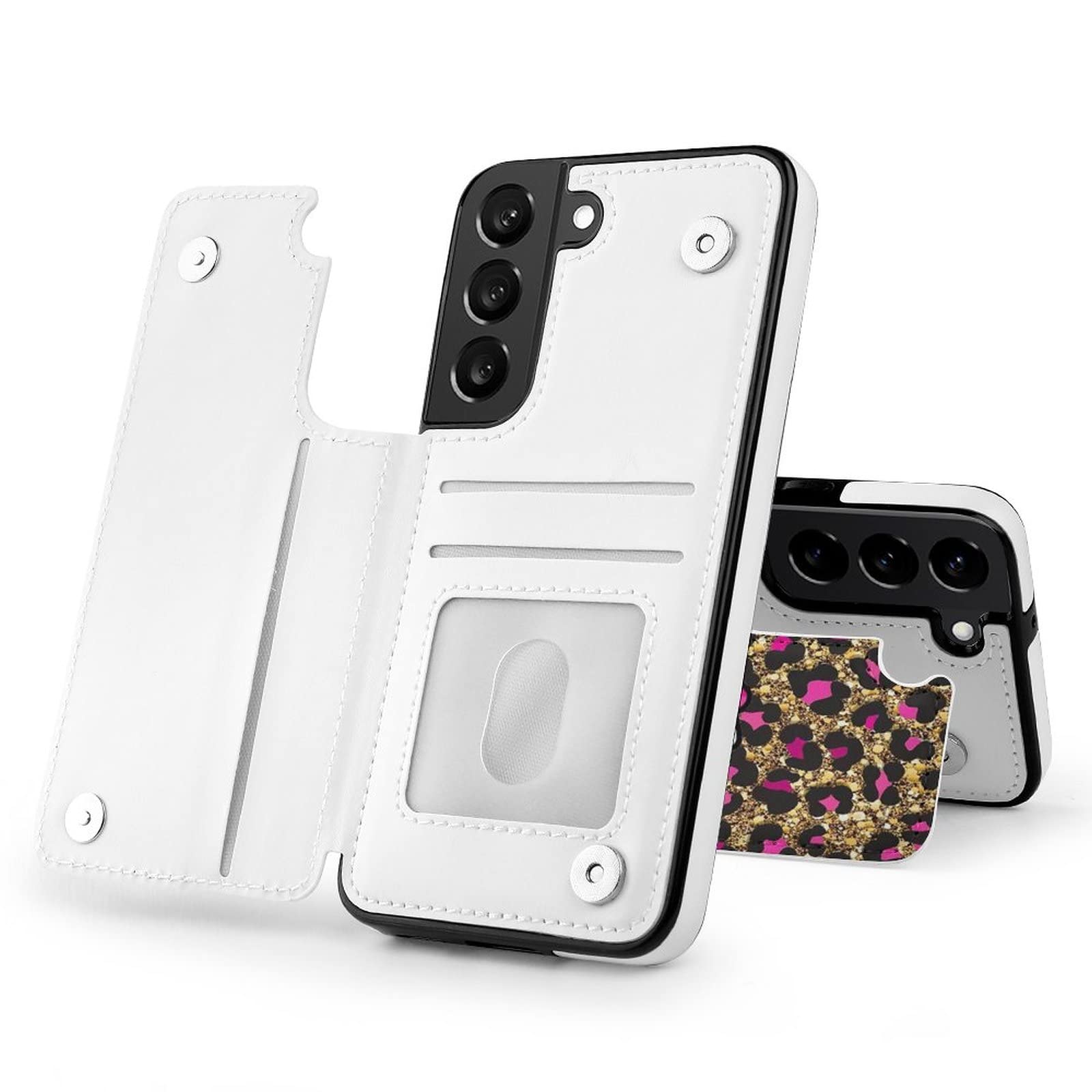 Amazon.co.jp: Galaxy S22 ケース 手帳型 ハローキティ ヒョウ柄