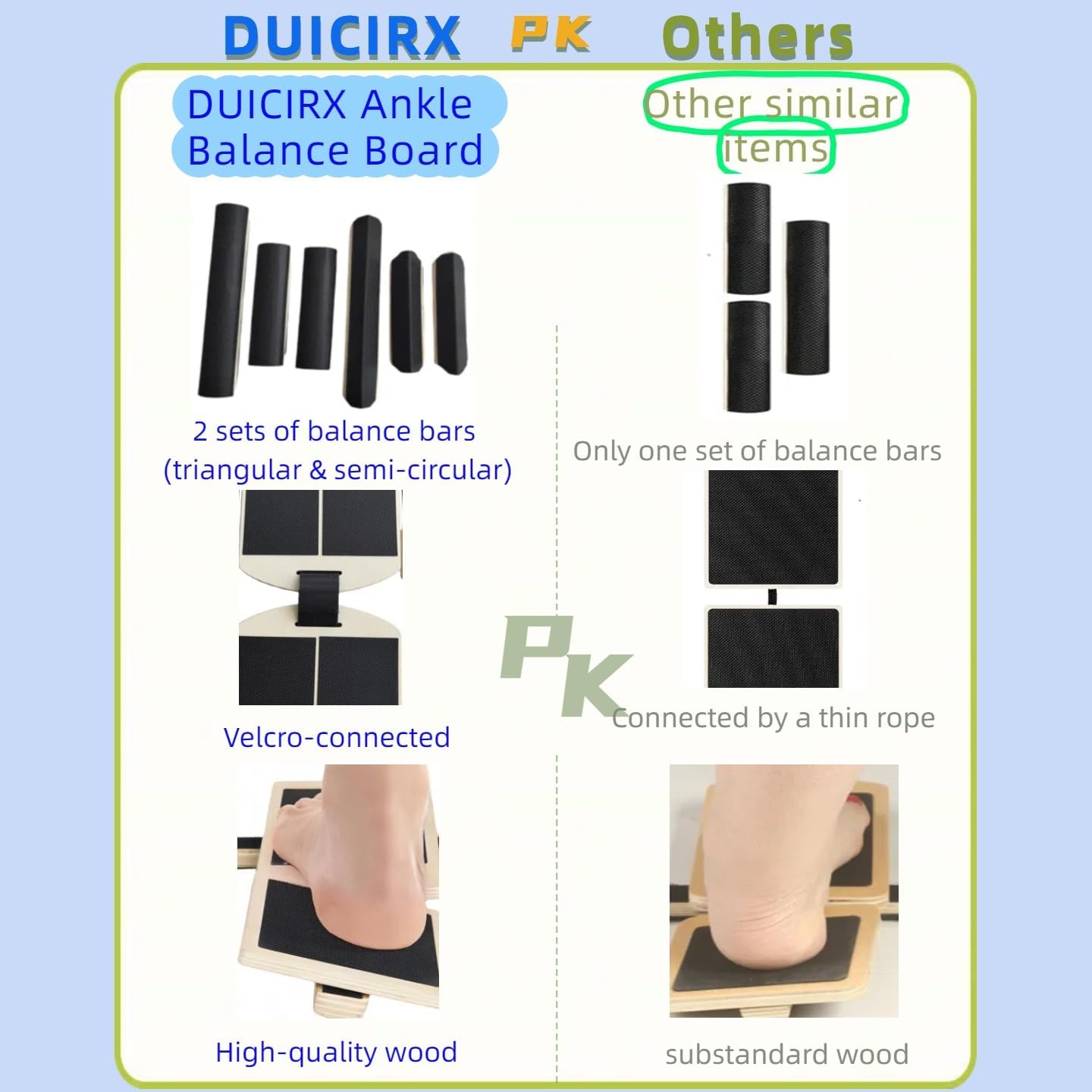 Portable Wooden Slant Board for Calf Stretching Squats Calf Stretcher Pilates Physical Therapy Equipment Adjustable Incline Board for Knees Ankle Heel Feet Leg thumbnail
