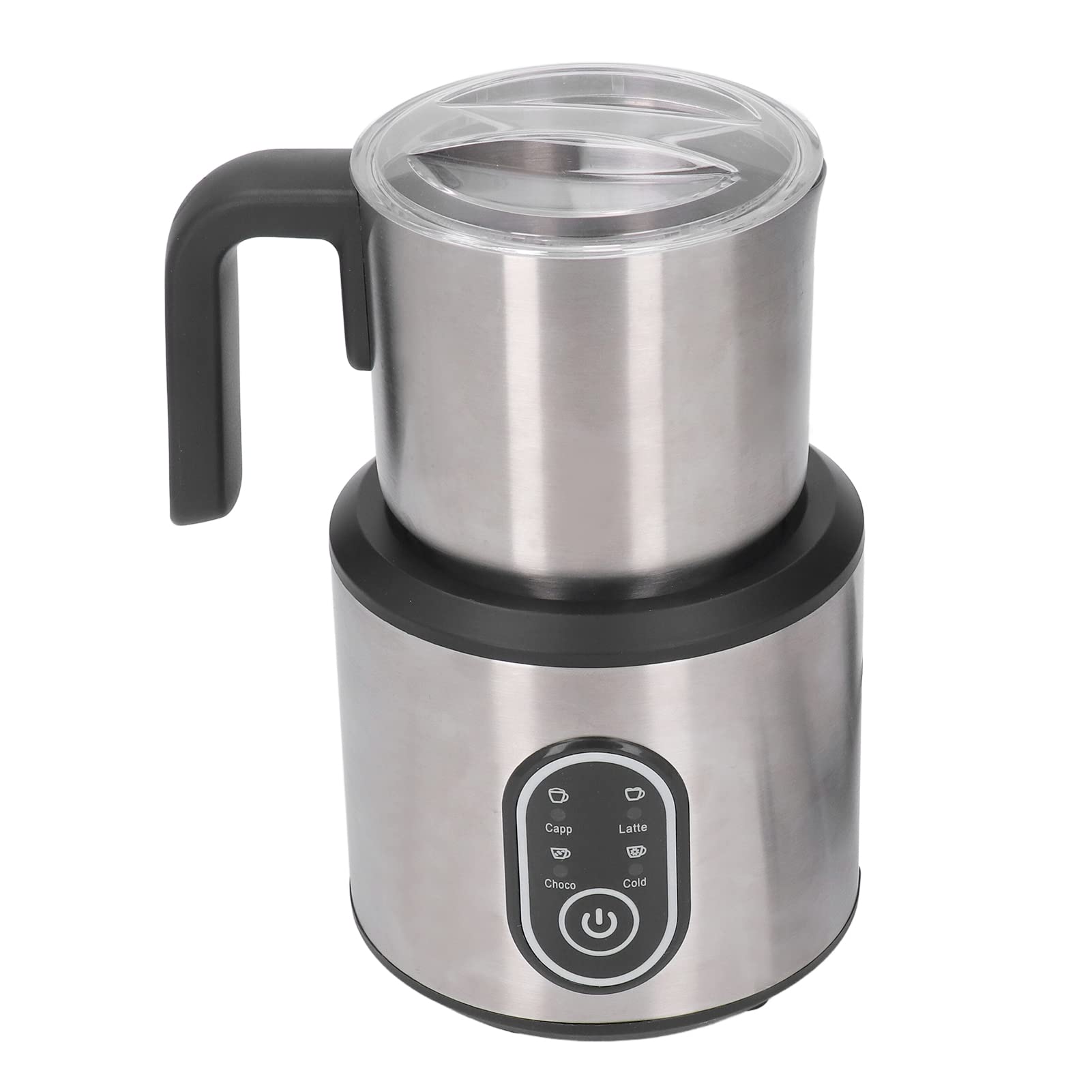 Fdit Montalatte in Acciaio Inox da 700 Ml, Schiumatore Elettrico