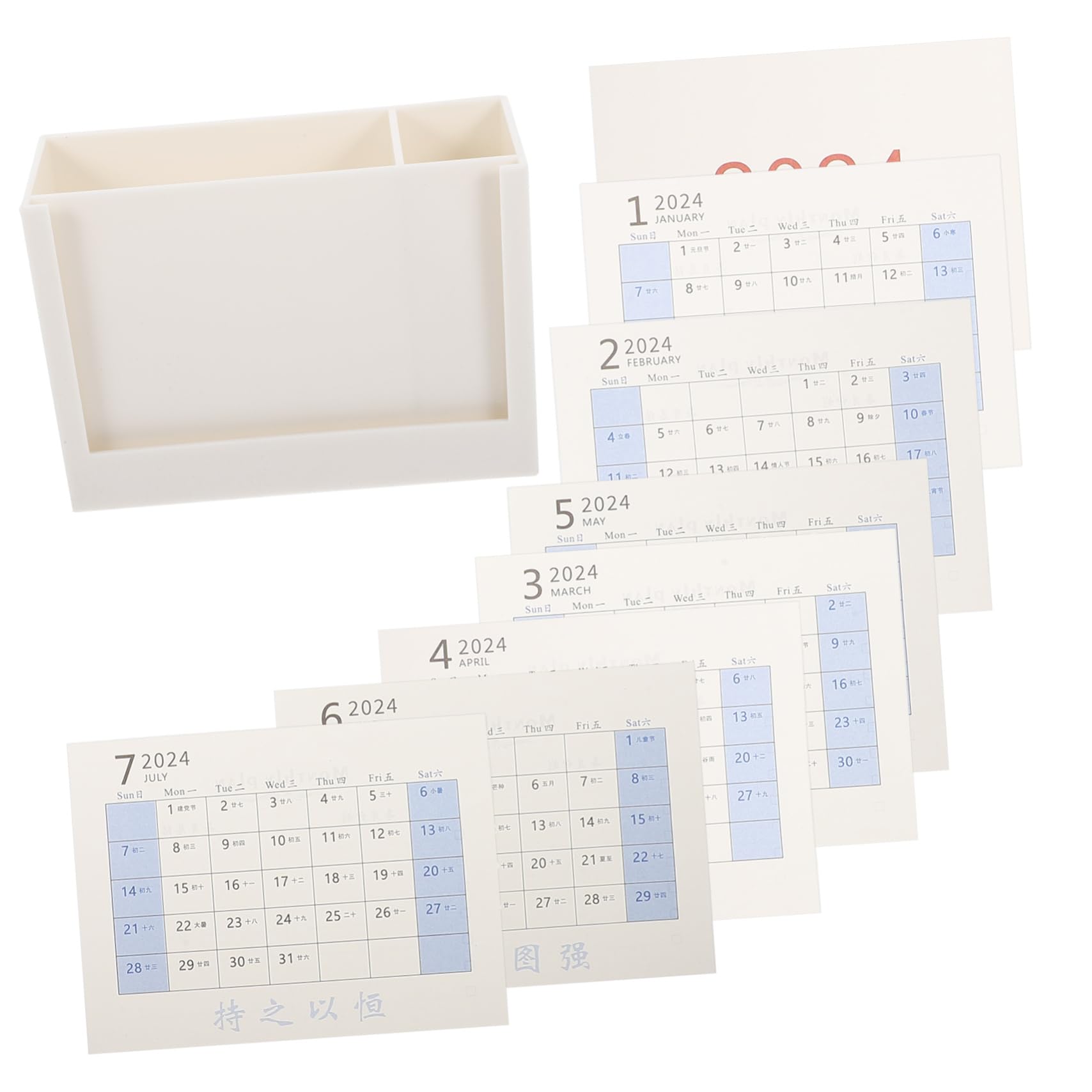 TEHAUX 4piezas Organizador De Escritorio Multi-grid De Plástico Para Lápices y Brochas De Maquillaje Contenedor De Bolígrafos Funcional y Estiloso Para Oficina y Hogar