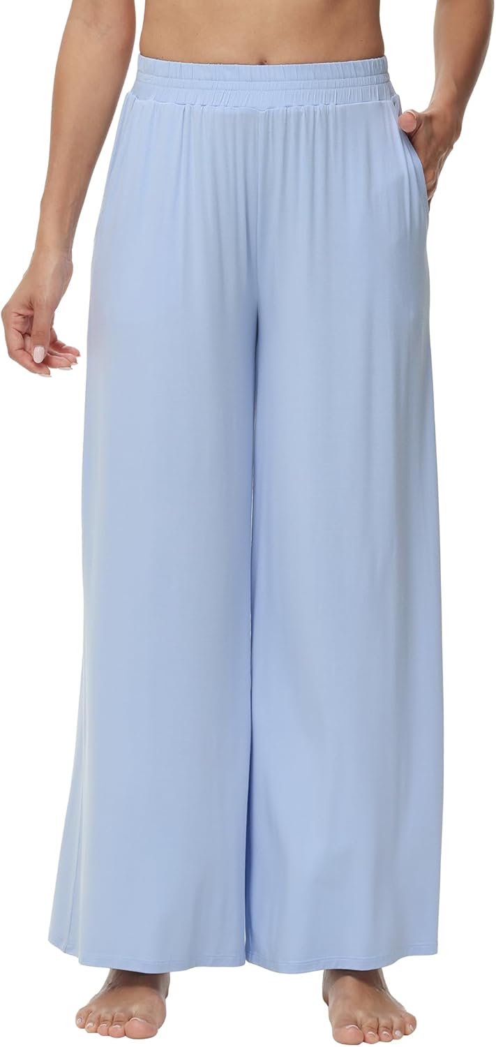 WiWi Viscose from Bamboo Women' s Pajamas Pants Soft Yoga Loose Pant Comfy Pajama Bottoms S-XXL