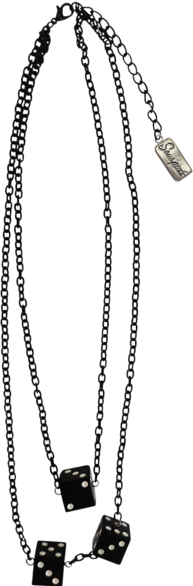 SourpussBlack & White Dice Necklace Clothing
