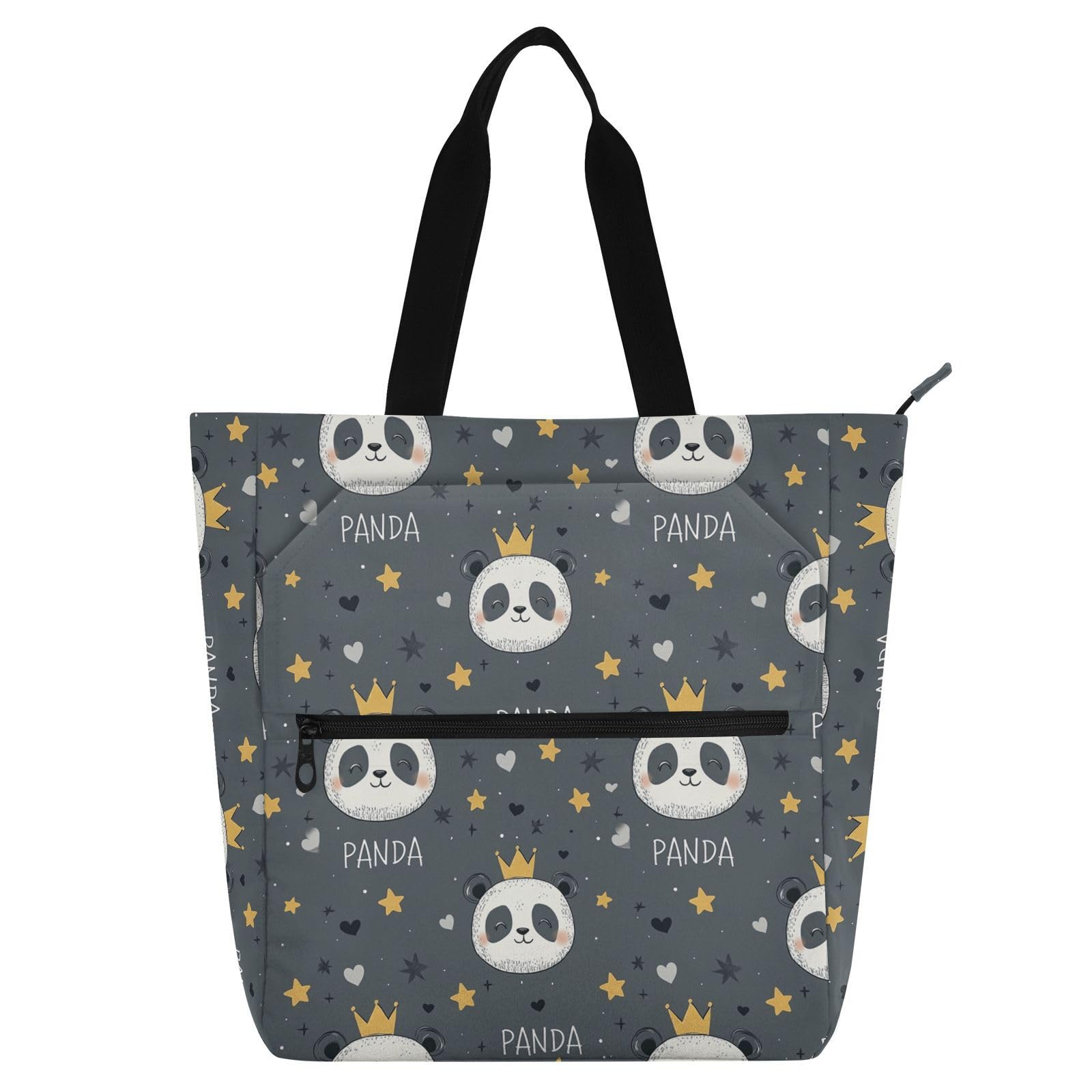 Bolsa de libros de panda blanco para escuela y clases de piano 8