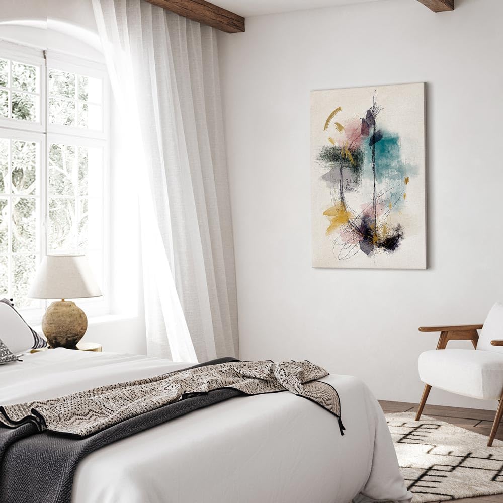 murando - Quadro Acustico Verticale Astratto 80x120 cm 1 Pezzo - Schiuma acustica Quadri Moderni Camera da Letto - Stampa su Tela - Pannelli Fonoassorbenti Decorativi - Fonoassorbente a-A-10233-b-a