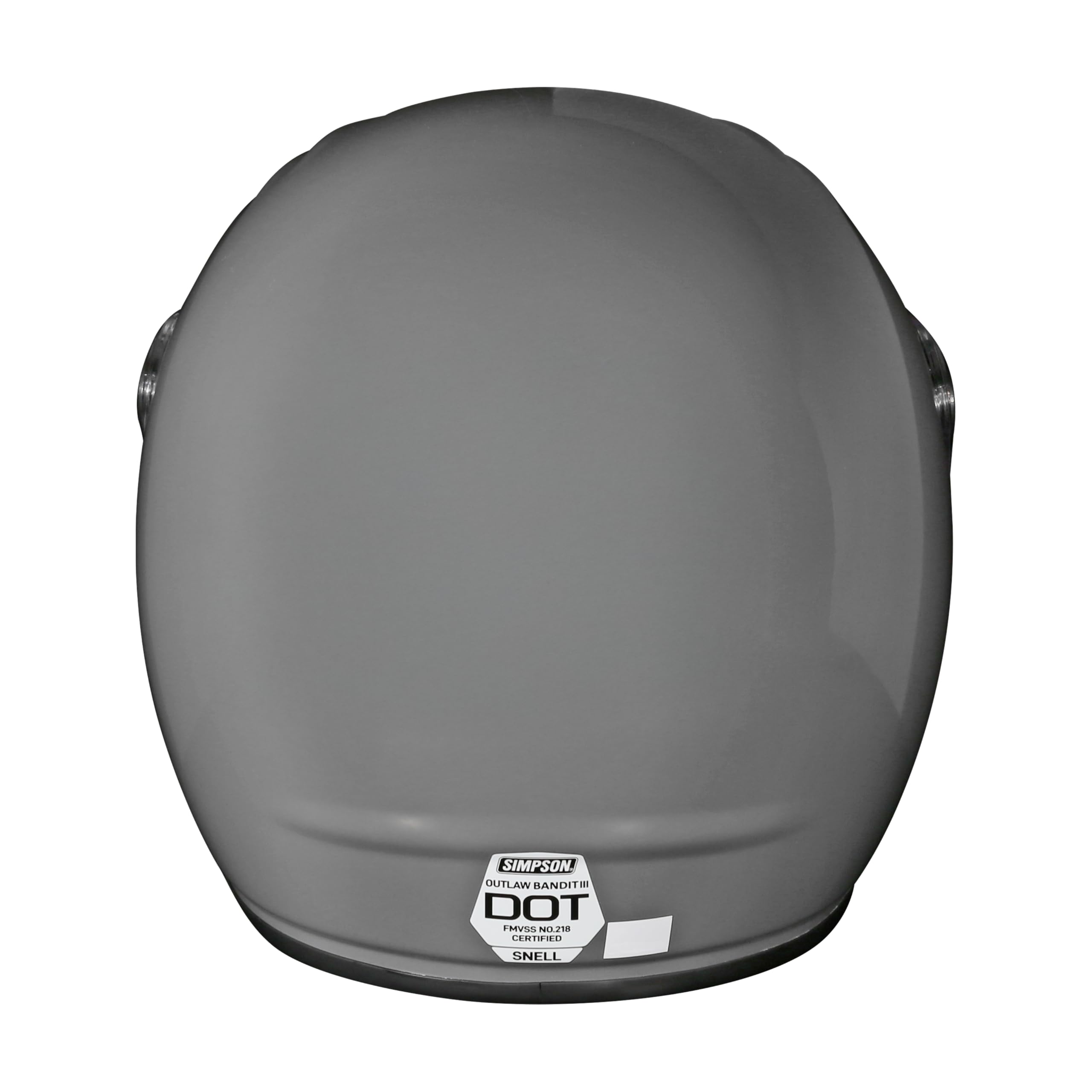 Simpson Outlaw Bandit 3 Motorcycle Helmet - Armor - XL | Full Face with Clear 4 Position Racheting Visor Shield | Lightweight | Vented