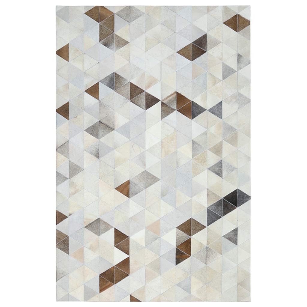 Leather Stitching Rug Nordic Geometric Hipster Simple Atmosphere Living Room Sofa Coffee Table Mat Bedroom Bedside Blanket Rectangle