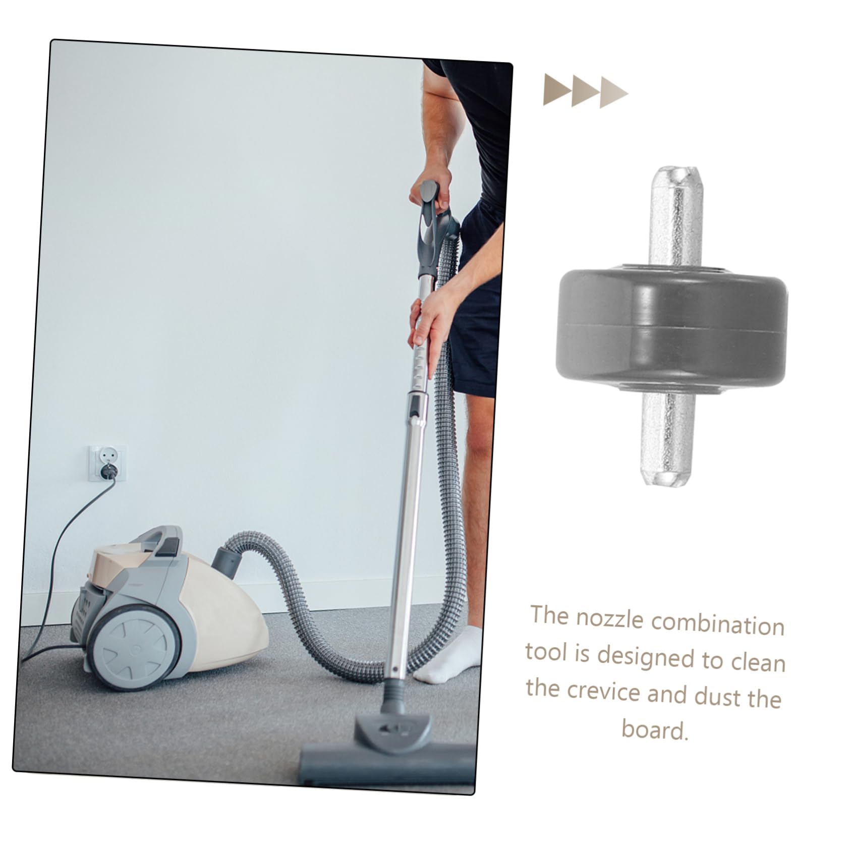 ULDIGI 4pcs Floor Brush with Small Wheels Vacuum Cleaners Caster Wheels Vacuums Vacuum Cleaner Practical Wheel Vacuum Cleaner Wheels Practical Wheel for Vacuum Cleaner Wheel Mute Metal