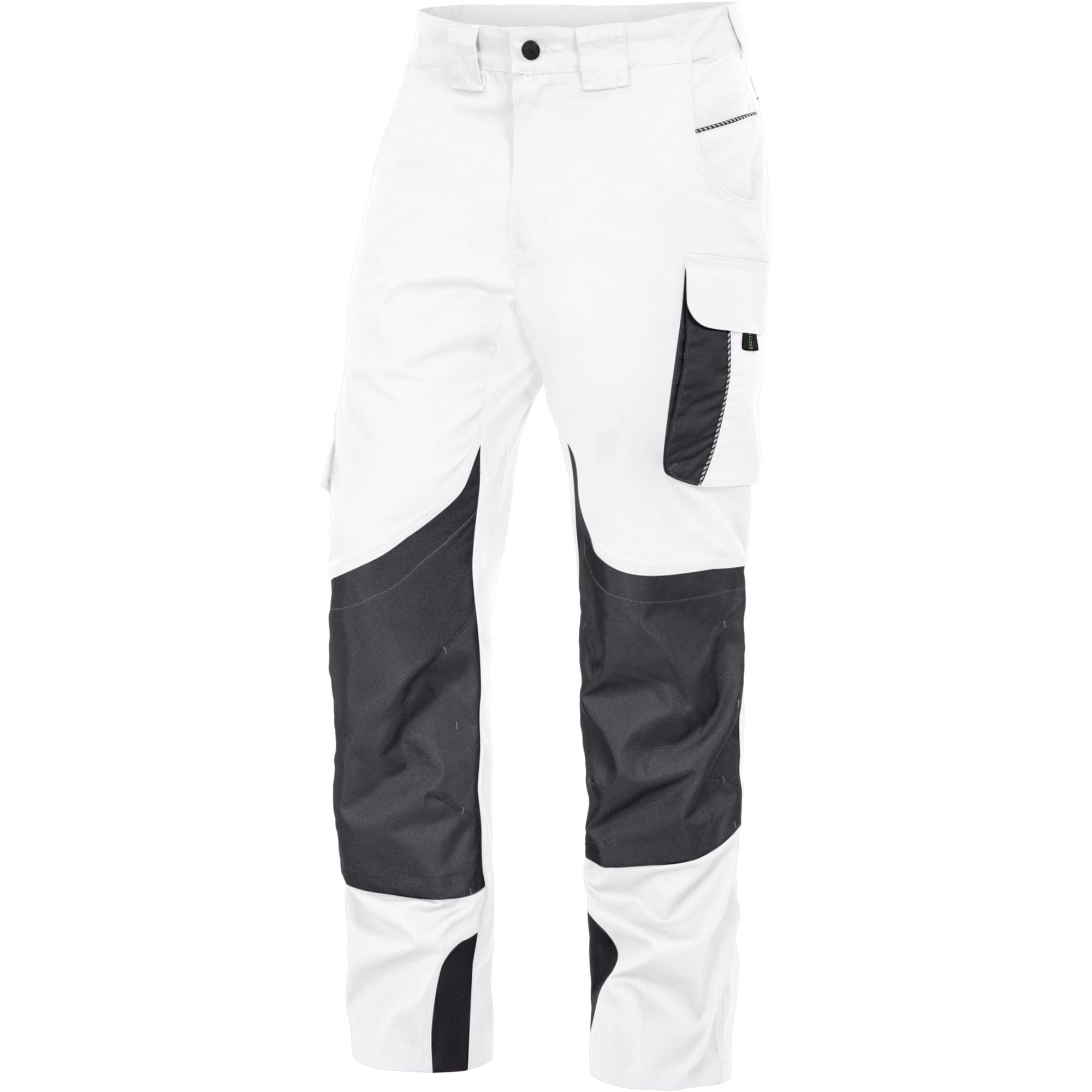 Leibwächter Dynamic Line Arbeitshose Herren Stretch, Bundhose mit Knieverstärkung, Atmungsaktive Arbeitskleidung mit Oxford-Knietaschen für Handwerk, Montage und BAU