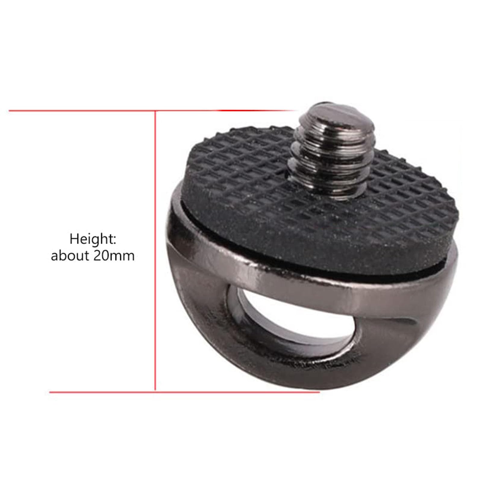 2 Viti Adattatore 1/4" Per Cinghie Fotocamera - D-Ring Per Treppiedi E Accessori