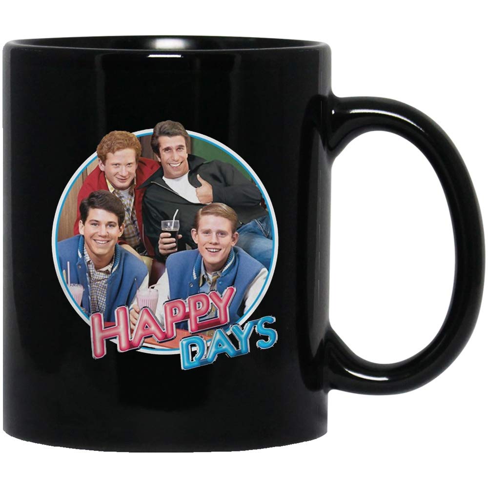 NovemberGlory Drink #Happy Days Movie Film #Joanie Cunningham #Chachi Arcola #Potsie Weber #Fonzie Funny Coffee Mug Tea Cups