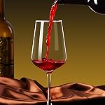 ParaCity Verres à vin, Verres soufflés à la main, Verre clair, Verre à longues tiges pour le vin rouge et blanc, Cadeaux de Noël, 350ml Verres à vin rouge pour femmes, hommes, mariage et anniversaire (2)